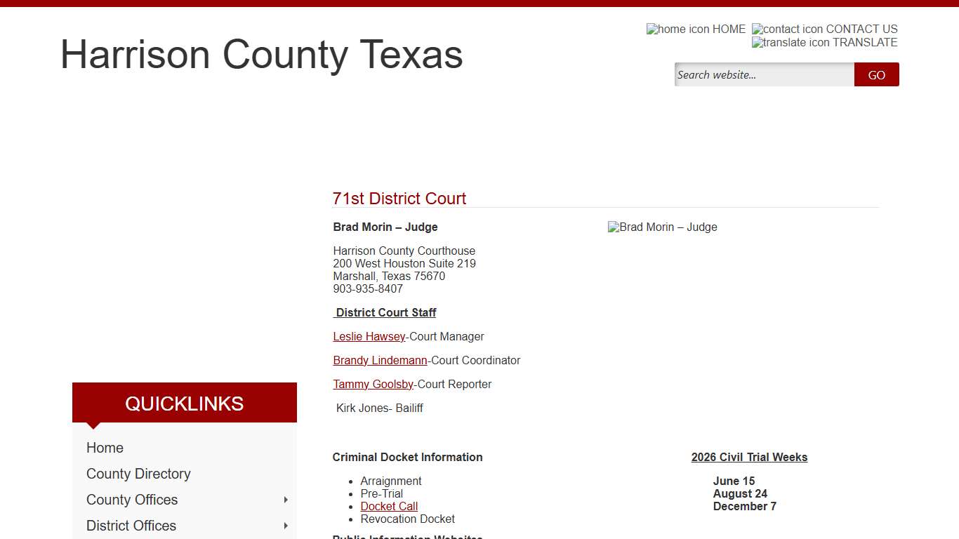 District Court - Harrison County, TX